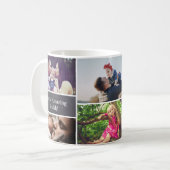 Aangepaste Vaderdag papa Fotocollage Koffiemok (Voorkant links)