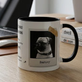 Aangepaste Vaderdag Pet Dad 2-Foto Cadeau Mok