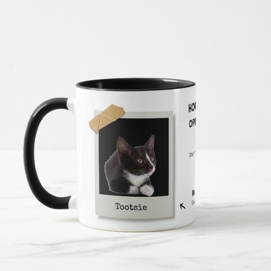 Aangepaste Vaderdag Pet Dad 2-Foto Cadeau Mok (Links)