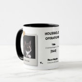 Aangepaste Vaderdag Pet Dad 2-Foto Cadeau Mok (Voorkant links)
