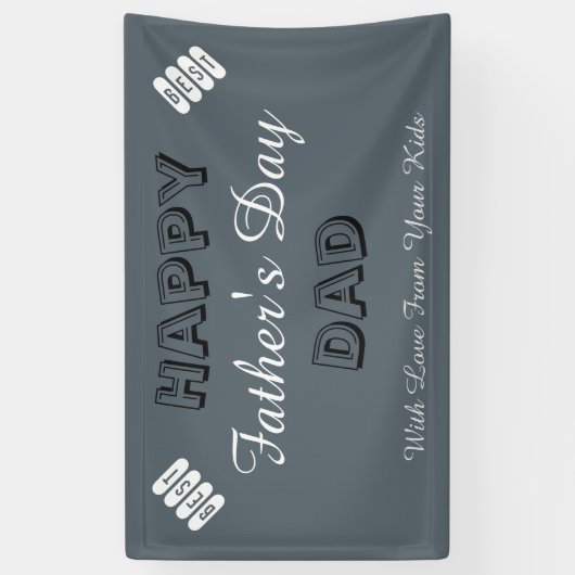 Aangepaste Vaderdag Spandoek (Verticaal)