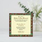 Aangepaste Vaderdag Uitnodiging (Verlaat design) (Staand voorkant)