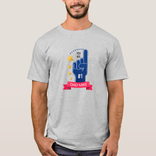 Aangepaste Vaderdag voor aangepaste naam Shirt