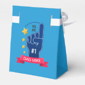 Aangepaste Vaderdag voor aangepaste naam | Vierbox Bedankdoosjes (Achterkant)