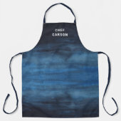 Aangepaste Vaderdag voor de blauwe Chef Schort (Voorkant)