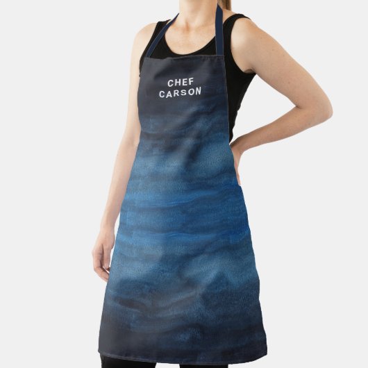 Aangepaste Vaderdag voor de blauwe Chef Schort (Insitu)