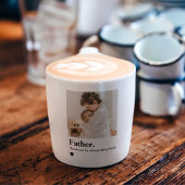 Aangepaste vaderfoto | Gepersonaliseerd cadeau Espresso Kop