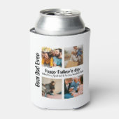 Aangepaste vaders dag 4 foto-collage Beste vader o Blikjeskoeler (Blikje Voorkant)