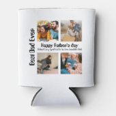 Aangepaste vaders dag 4 foto-collage Beste vader o Blikjeskoeler (Voorkant)