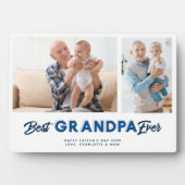 Aangepaste vaders Dag Foto Collage Beste opa ooit Fotoplaat (voorkant)