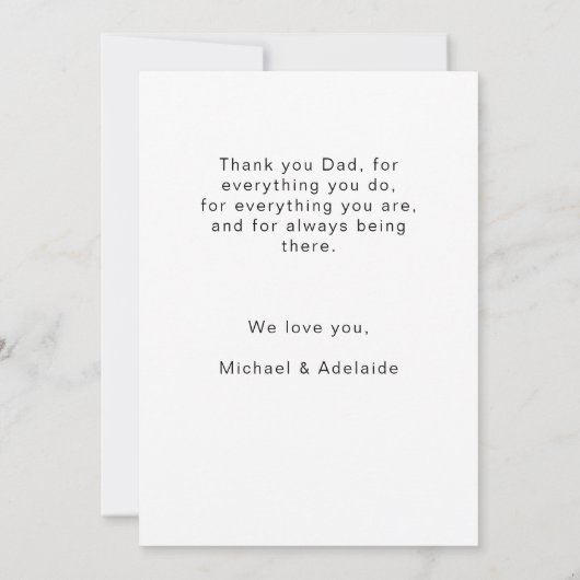 Aangepaste vaders Dag Foto Collage Beste pap Kaart (Achterkant)