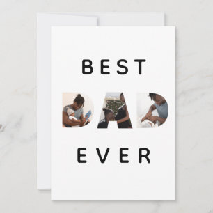 Aangepaste vaders Dag Foto Collage Beste pap Kaart