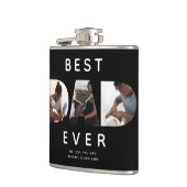 Aangepaste vaders Dag Foto Collage Beste vader ooi Heupfles (Links)