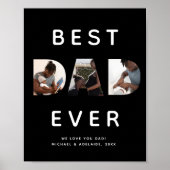 Aangepaste vaders Dag Foto Collage Beste vader ooi Poster (Voorkant)