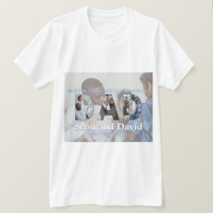 Aangepaste vaders Dag Foto Collage Beste vader ooi T-shirt