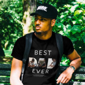 Aangepaste vaders Dag Foto Collage Beste vader ooi T-shirt