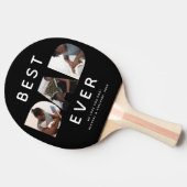 Aangepaste vaders Dag Foto Collage Beste vader ooi Tafeltennisbatje (Zijkant)