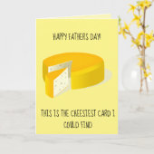 Aangepaste vadersdag kaas kaart (Gele Bloem)
