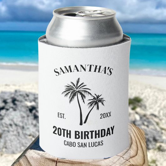 Aangepaste vakantie 20e 30e 40e 50e verjaardag Squ Blikjeskoeler