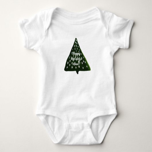 Aangepaste vakantie Baby Bodysuit (Voorkant)