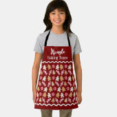 Aangepaste Vakantie Bakken Team Kerstmis Schort (Insitu)
