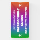 Aangepaste Vakantie Bijbel School Banner (Verticaal)