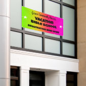 Aangepaste vakantie Bijbel school banner (Buitenkant Gebouw)