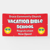 Aangepaste Vakantie Bijbel School Zonneschijn Bann Spandoek (Horizontaal)