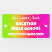 Aangepaste vakantie Bijbelschool banner (Horizontaal)