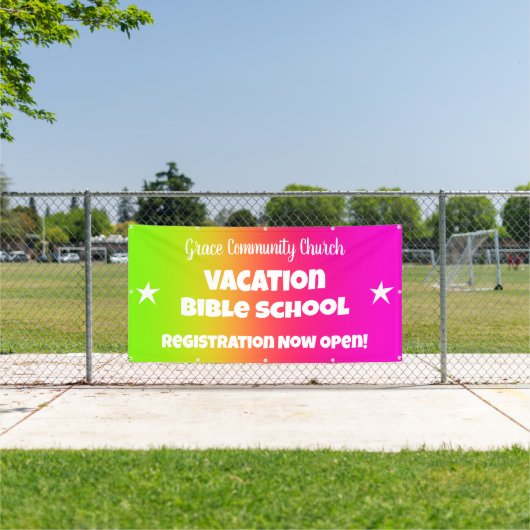 Aangepaste vakantie Bijbelschool banner (Insitu)