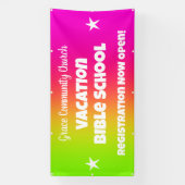 Aangepaste vakantie Bijbelschool banner (Verticaal)