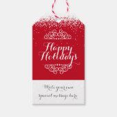 Aangepaste vakantie cadeaulabel (Voorkant)