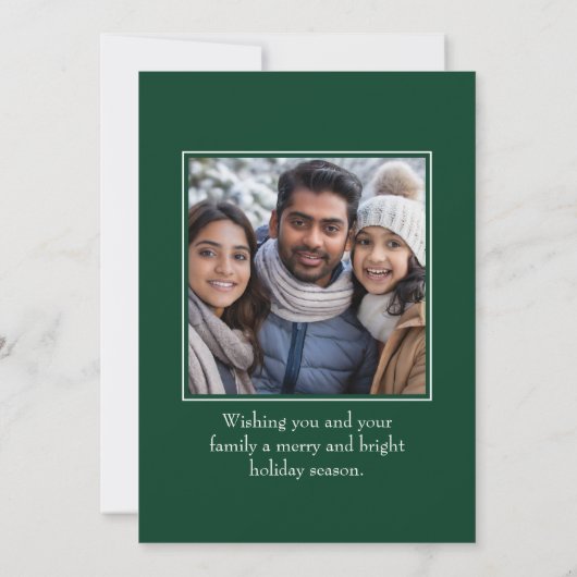 Aangepaste vakantie Kaart met het kunstwerk van uw (Achterkant)