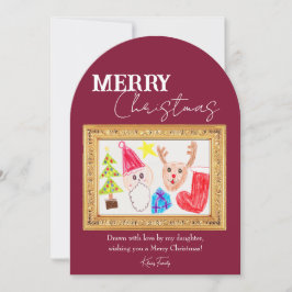 Aangepaste vakantie Kaart met het kunstwerk van uw