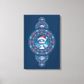 Aangepaste Vakantie Kawaii Beer Sierlijke Mandala  Canvas Afdruk (Voorkant)
