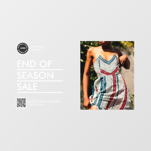 aangepaste vakantie zakelijke product korting adve raamsticker (Vel)