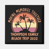 Aangepaste vakantie-zomervakantieband magneet (Voorkant)