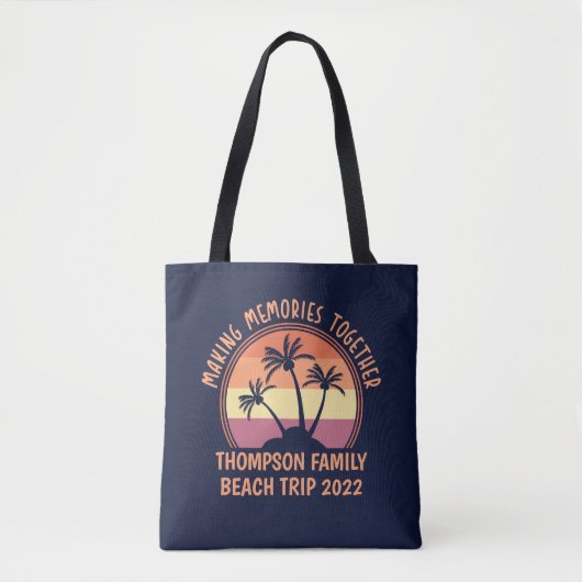 Aangepaste vakantie-zomervakantieband tote bag (Voorkant)