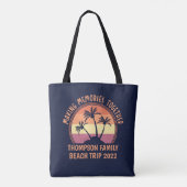 Aangepaste vakantie-zomervakantieband tote bag (Achterkant)