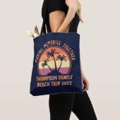 Aangepaste vakantie-zomervakantieband tote bag (Dichtbij)