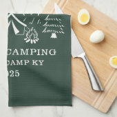 Aangepaste vakantieCamping Theedoek (Quarter Fold)