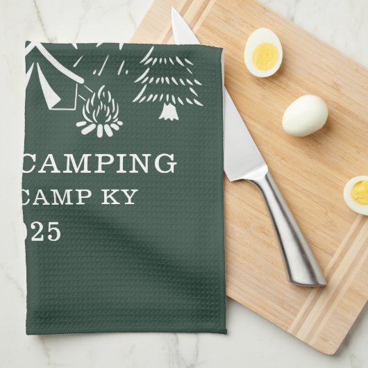 Aangepaste vakantieCamping Theedoek (Quarter Fold)