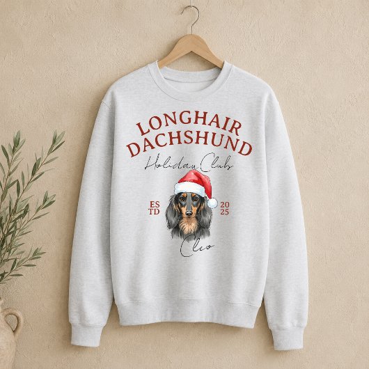 Aangepaste Vakantieclub Langharige Dachshond  Trui