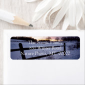 Aangepaste vakantiekaart envelop adres label ticke (Insitu)