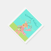 Aangepaste vakantiepluiers servetten (Hoek)