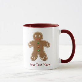 Aangepaste Vakbondsdag Gingerbrood Man Mok