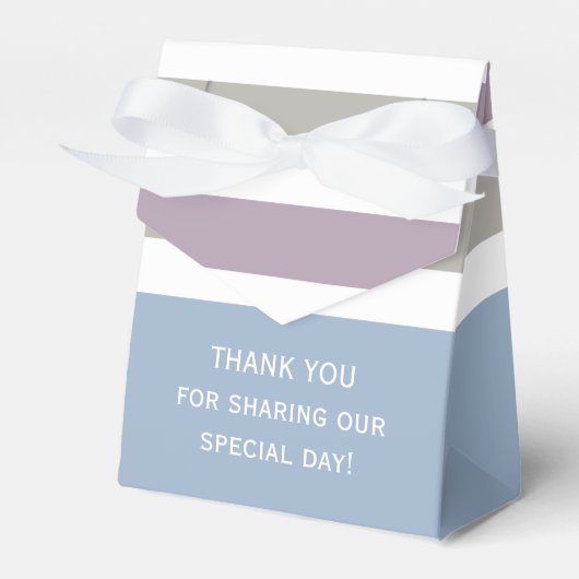 Aangepaste vakken voor tapepatroon bedankdoosjes (Voorkant Zijde)