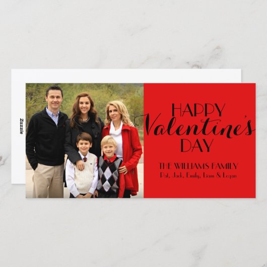 Aangepaste Valentijn foto Kaart (Voorkant / Achterkant)