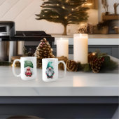 Aangepaste Valentijn Kerstmis Gnome Paar Sweethear Koffiemok