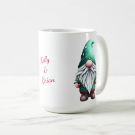Aangepaste Valentijn Kerstmis Gnome Paar Sweethear Koffiemok